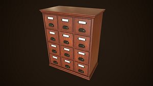 Vintage File Drawer Cabinet