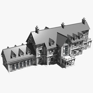 3D house building mansion