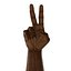African Man Hands with Fur Rigged Modèle 3D