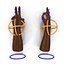 African Man Hands with Fur Rigged Modèle 3D