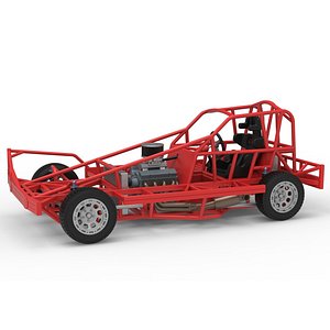 BriSCA Formula 1 Stock Car Base for Dirt Version 2 Scale 1 to 25