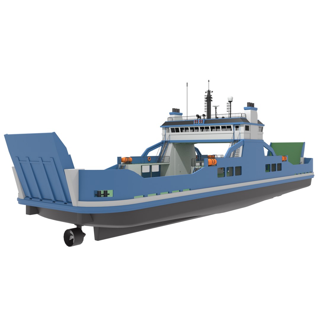 3D original car ferry model - TurboSquid 1495249