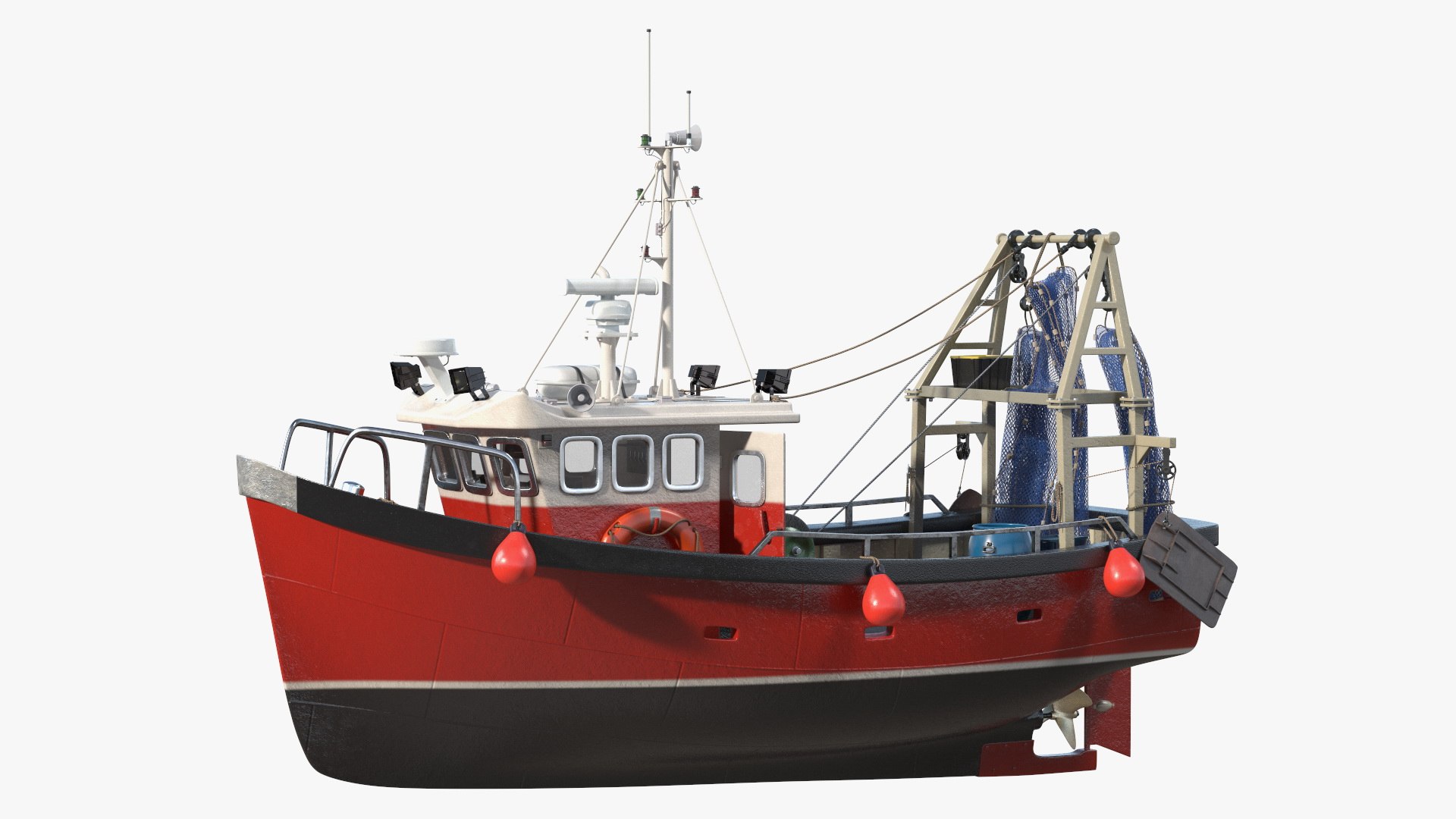 3D Small Fishing Vessel Model - TurboSquid 2062634