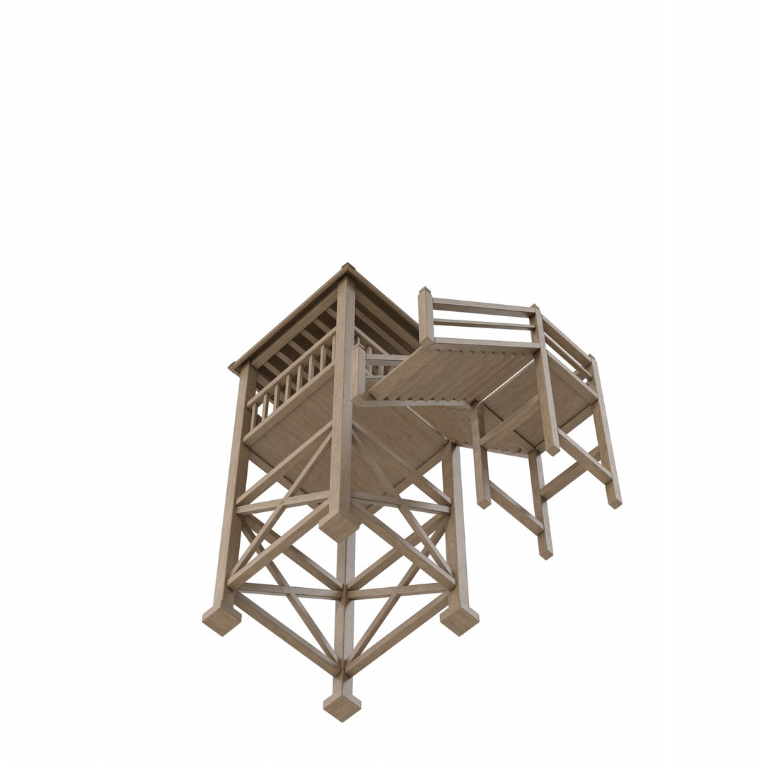 Wooden Guard Tower 3D - TurboSquid 2174099