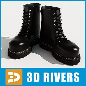 3d max martens steel-toe boots