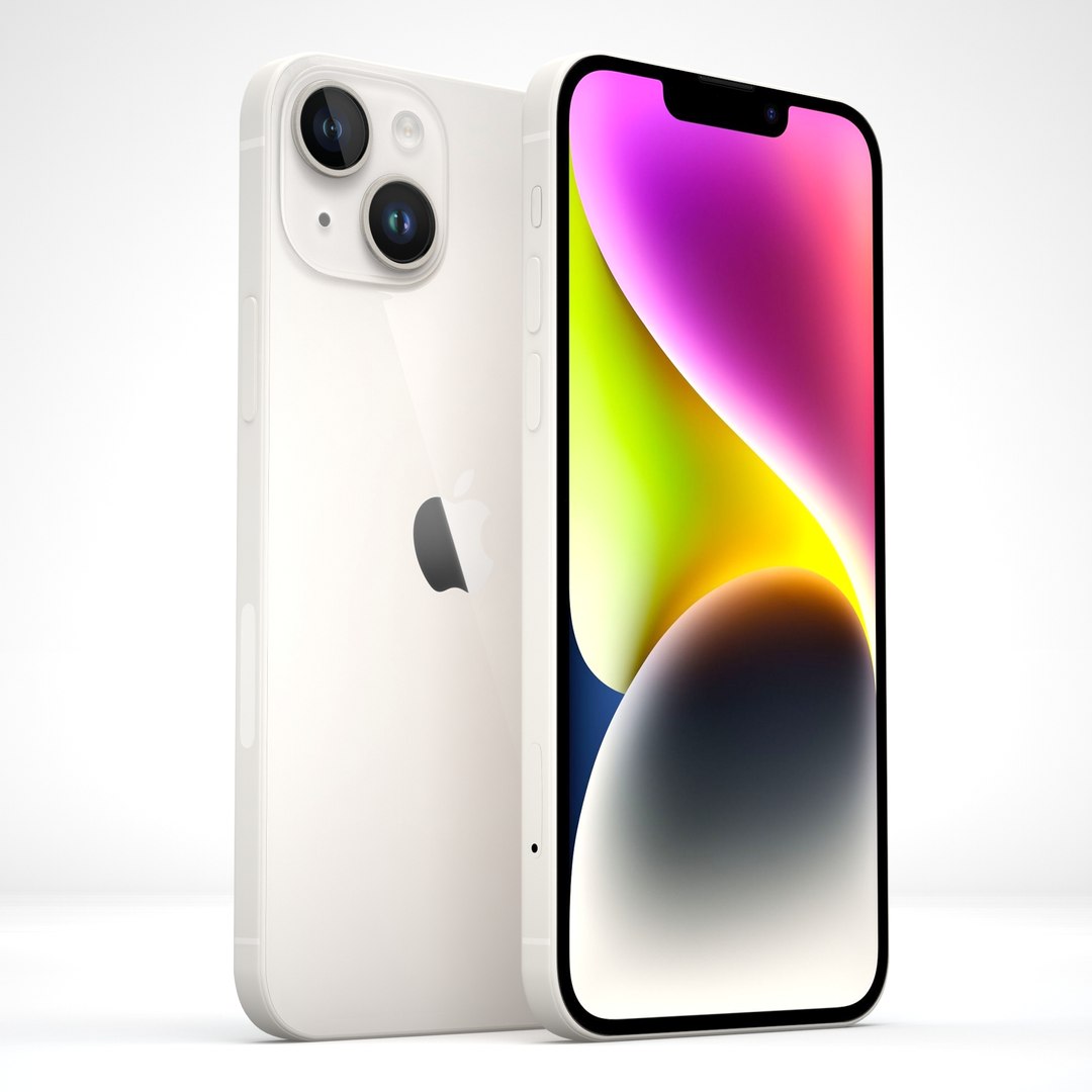 Apple IPhone 14 Starlight 3D - TurboSquid 2046293
