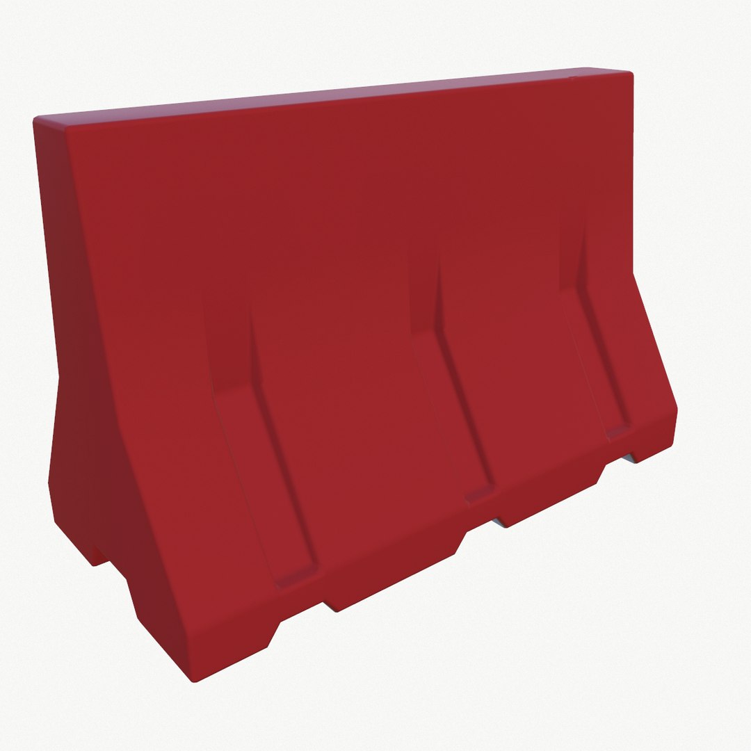 Mapped roadblocks 3D model - TurboSquid 1177814