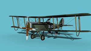 3D Airco DH-4 V01 Bomber model