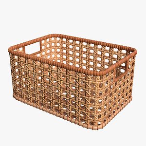 Rattan Basket Wicker 3D