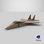 Cardboard Jet Fighter 3D model