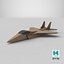 Cardboard Jet Fighter 3D model