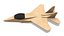 Cardboard Jet Fighter 3D model