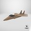 Cardboard Jet Fighter 3D model