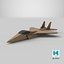 Cardboard Jet Fighter 3D model