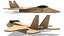 Cardboard Jet Fighter 3D model