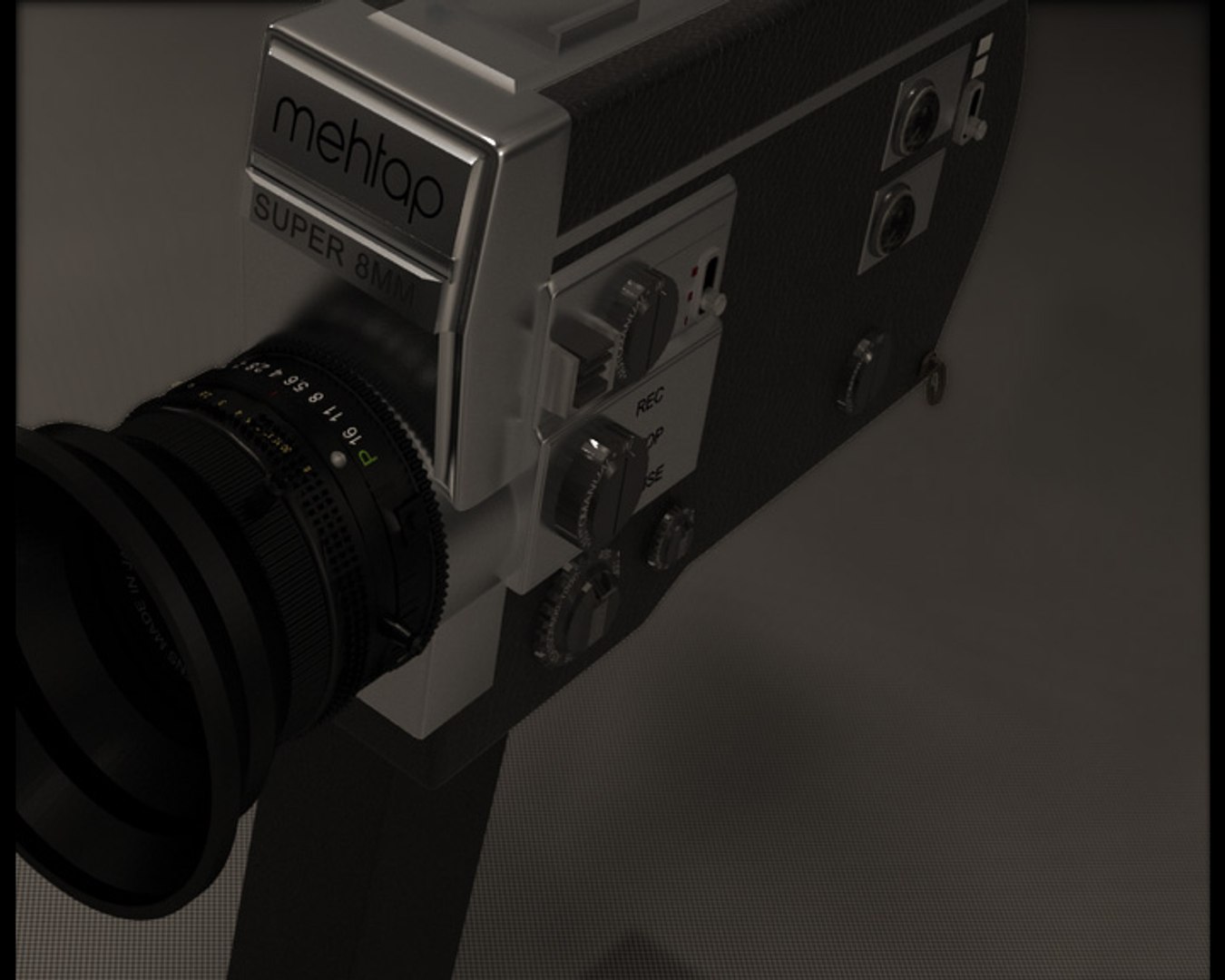 3d model 8 mm camera