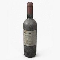 Old Mouton Rothschild 1878 Bordeaux Bottle