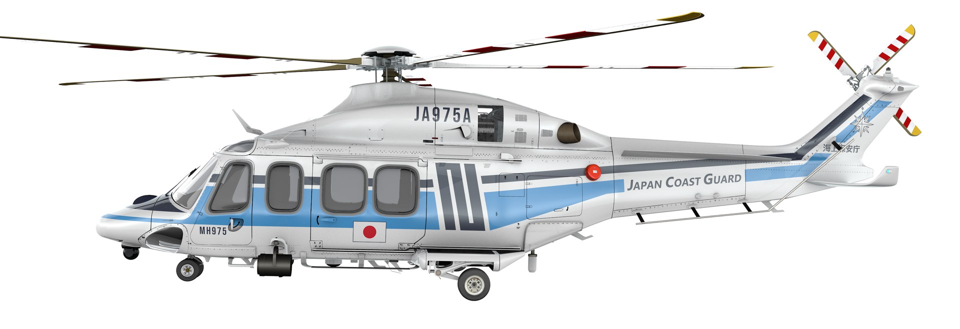 3D AW139 Japan Coast Guard L2169 Model - TurboSquid 2254996