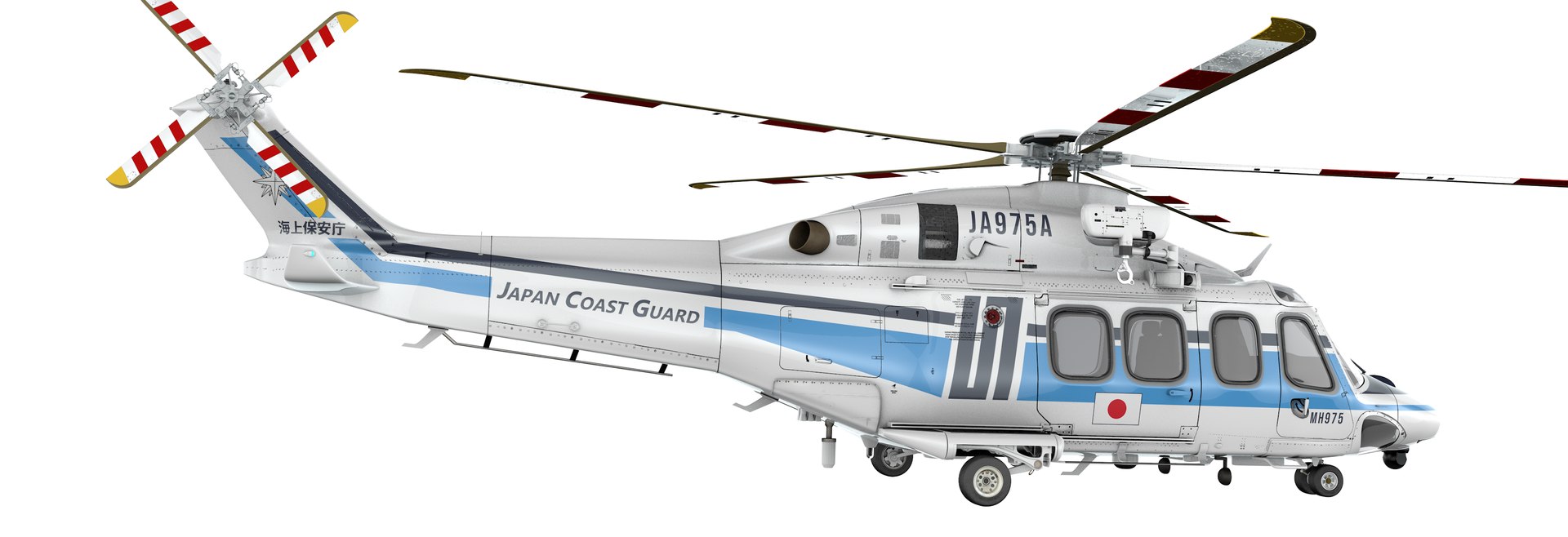 3D AW139 Japan Coast Guard L2169 Model - TurboSquid 2254996