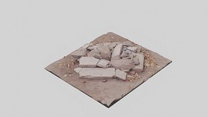 3D model scanned stones