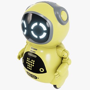 Yellow Cute Robot Toy