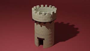 Stone tower 3D model