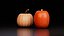 Dupla de abóboras realistas de Halloween