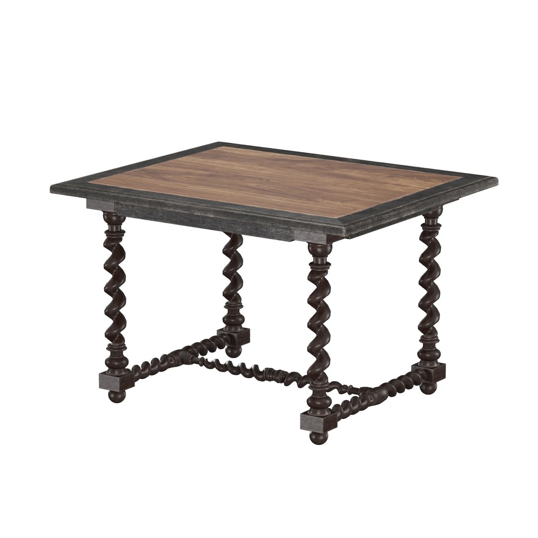 3D Vintage Side Table Model - TurboSquid 2398516