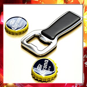 Bottle Opener and Caps.
