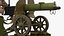 3D Red Army Gunner with Maxim Heavy Machine Gun