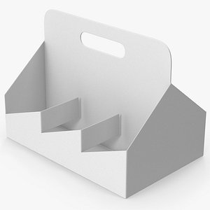 White Drink Carrier model