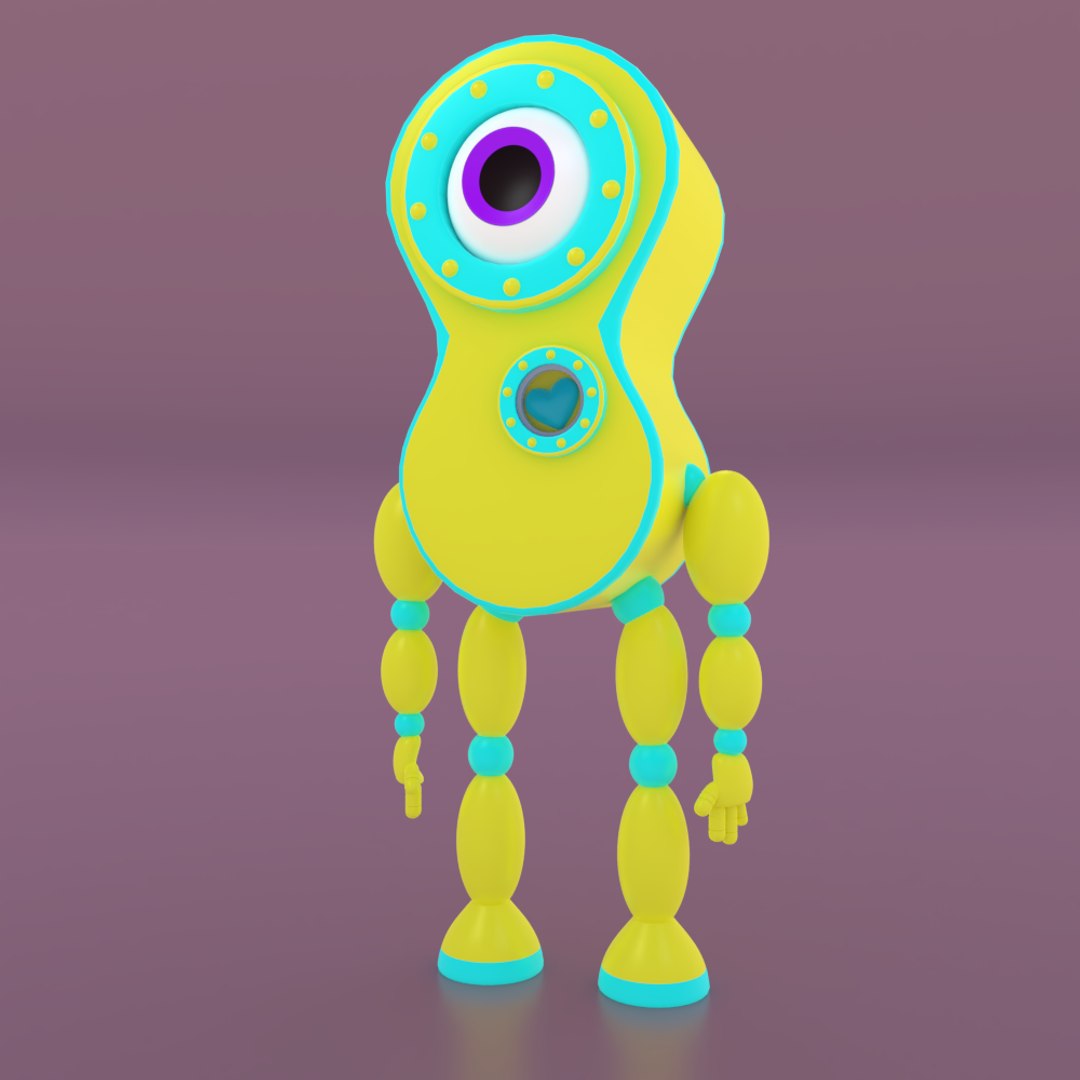 3d Toy Robot 007 - Turbosquid 1524861