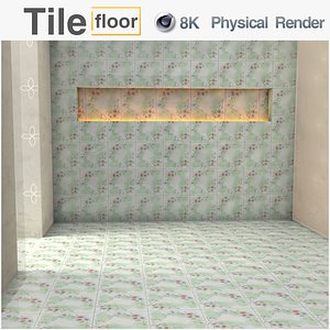 Texture PBR 8K Floor tiles C4D Physical Render 0021 3D