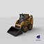 Skid Steer Loader PBR 3D model