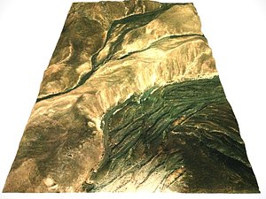 3d model terrain arid