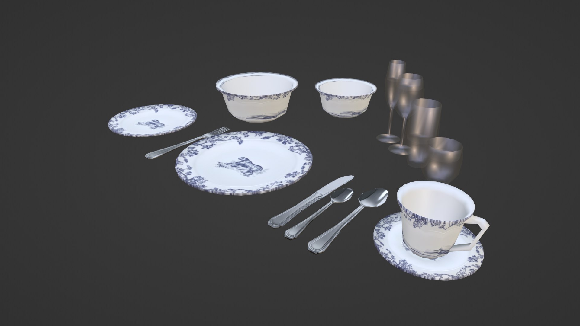 3D Blue Tiger Dining Set Low Poly model https://p.turbosquid.com/ts-thumb/An/7MUyLF/Ag/bluetigerdiningset5/png/1667577254/1920x1080/fit_q87/77db6f9c5d13cb24c23582de00ecceaf6b13614c/bluetigerdiningset5.jpg