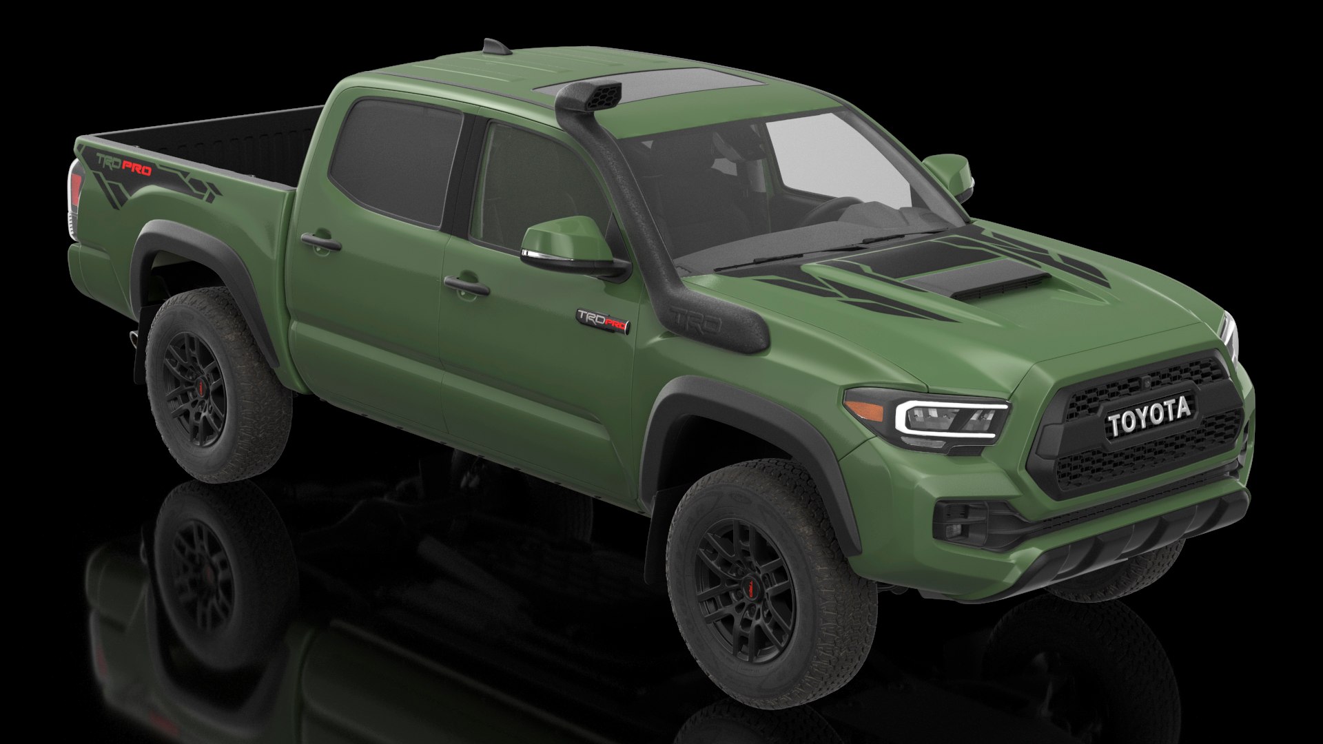 Toyota Tacoma TRD Pro Army Green 2021 3D model - TurboSquid 1784345
