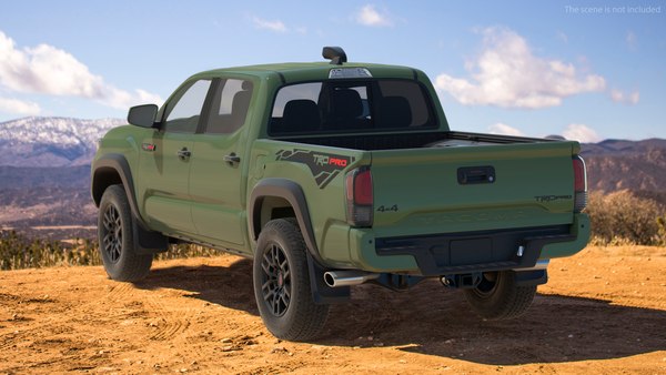 Toyota Tacoma TRD Pro Army Green 2021 3D model - TurboSquid 1784345