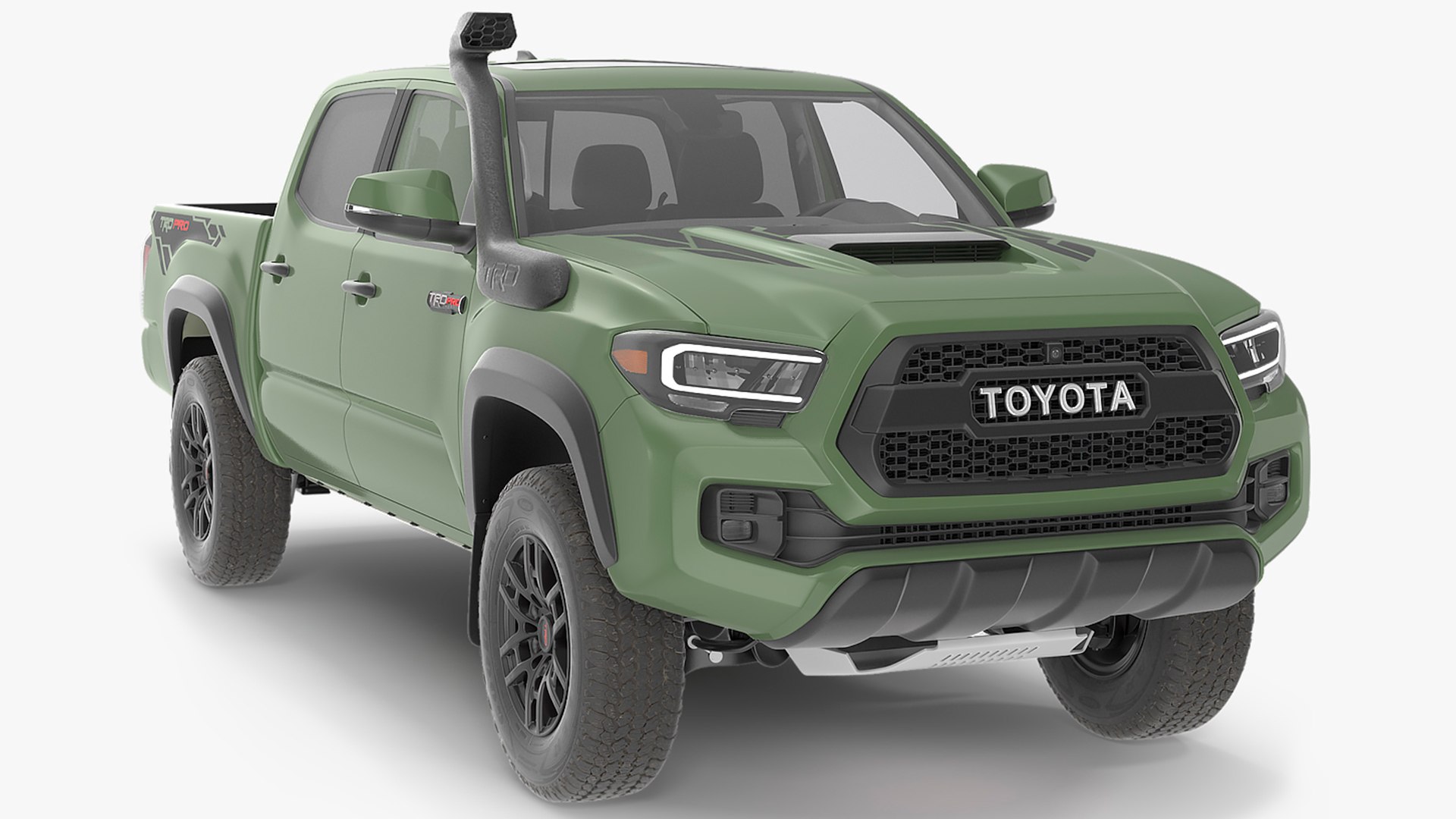 Toyota Tacoma TRD Pro Army Green 2021 3D model preview