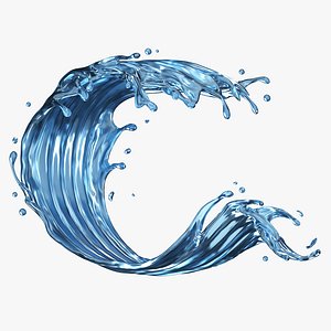 Splash Water 18 3D model