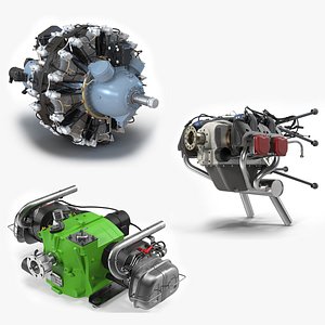 Piston Aircraft Engines Collection 3