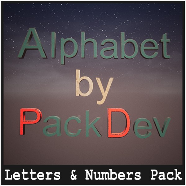 modelo 3d Letras Números 78 Bienes - TurboSquid 1983697