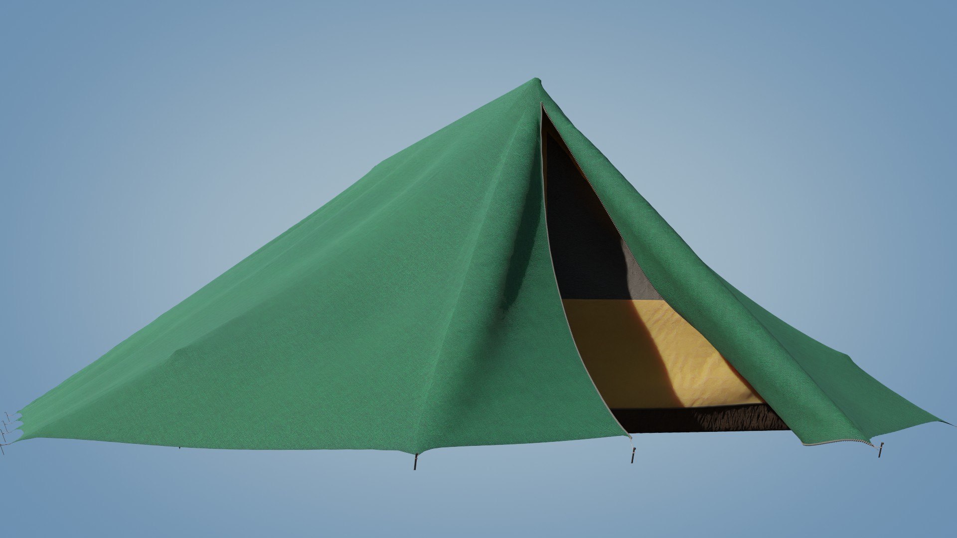 Brownsea Jamboree Scout Tent 3D Model TurboSquid 1974958