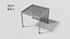 3D Pergolas Collection model