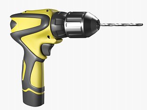 3D model drill unwrapped