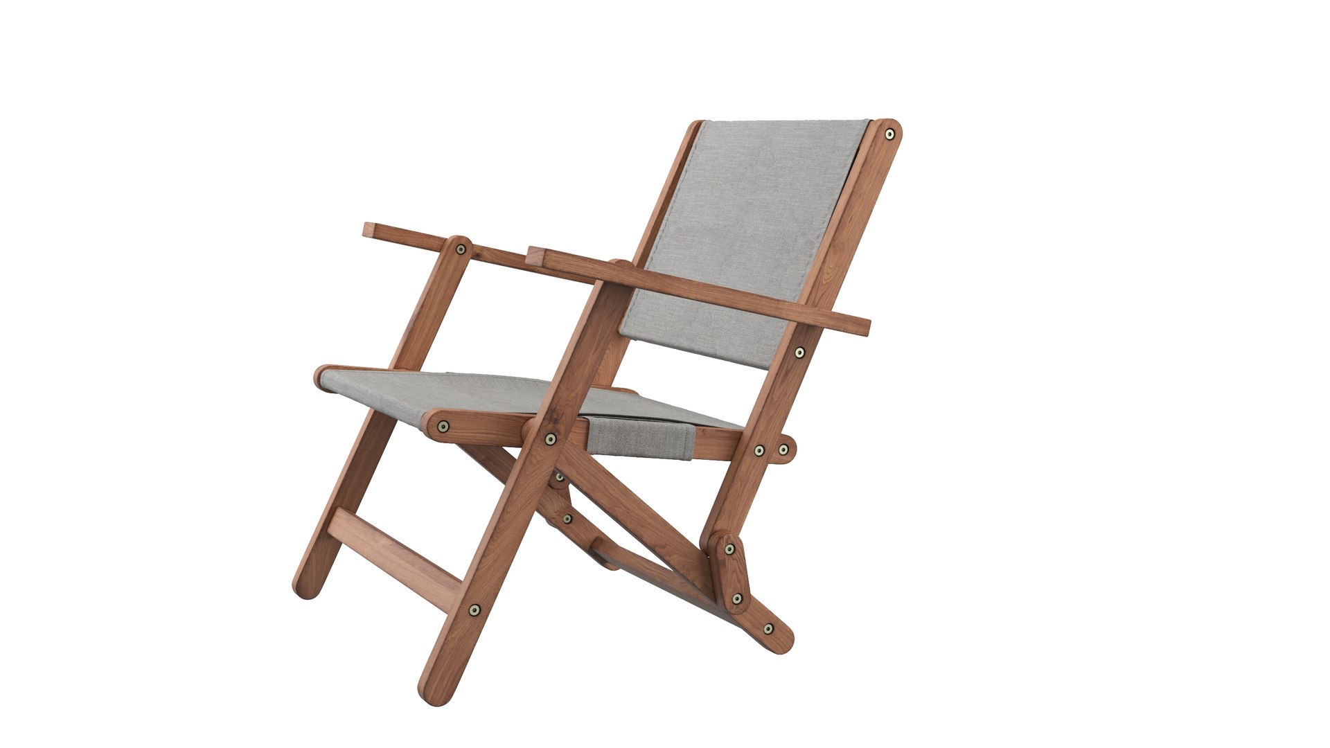Folding Patio Chair 3D Model TurboSquid 2000616