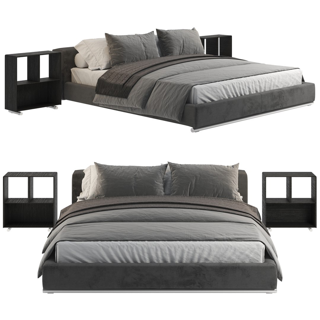 3D Flexform ground piece bed - TurboSquid 1961359