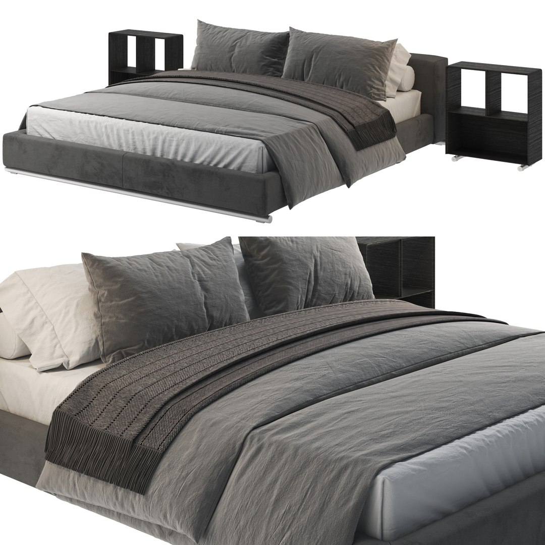 3D Flexform ground piece bed - TurboSquid 1961359