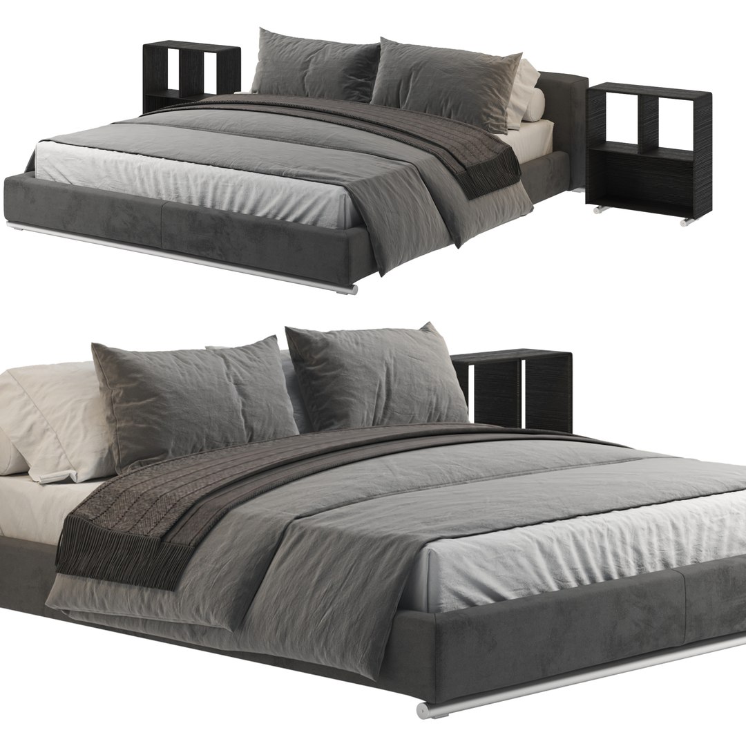 3D Flexform ground piece bed - TurboSquid 1961359
