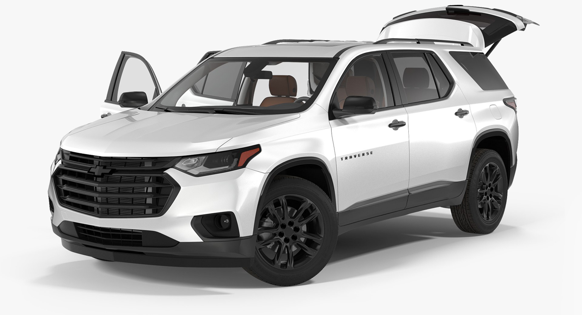 Chevrolet Traverse SUV 2018 Rigged 3D Model 3D model preview